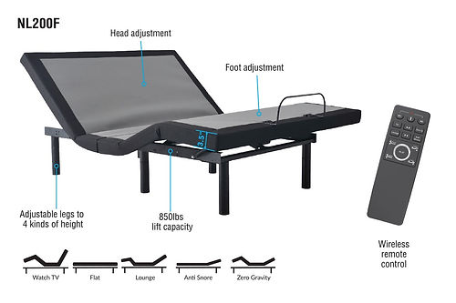 Full Bed NL200 Adjustable Base by MLILY