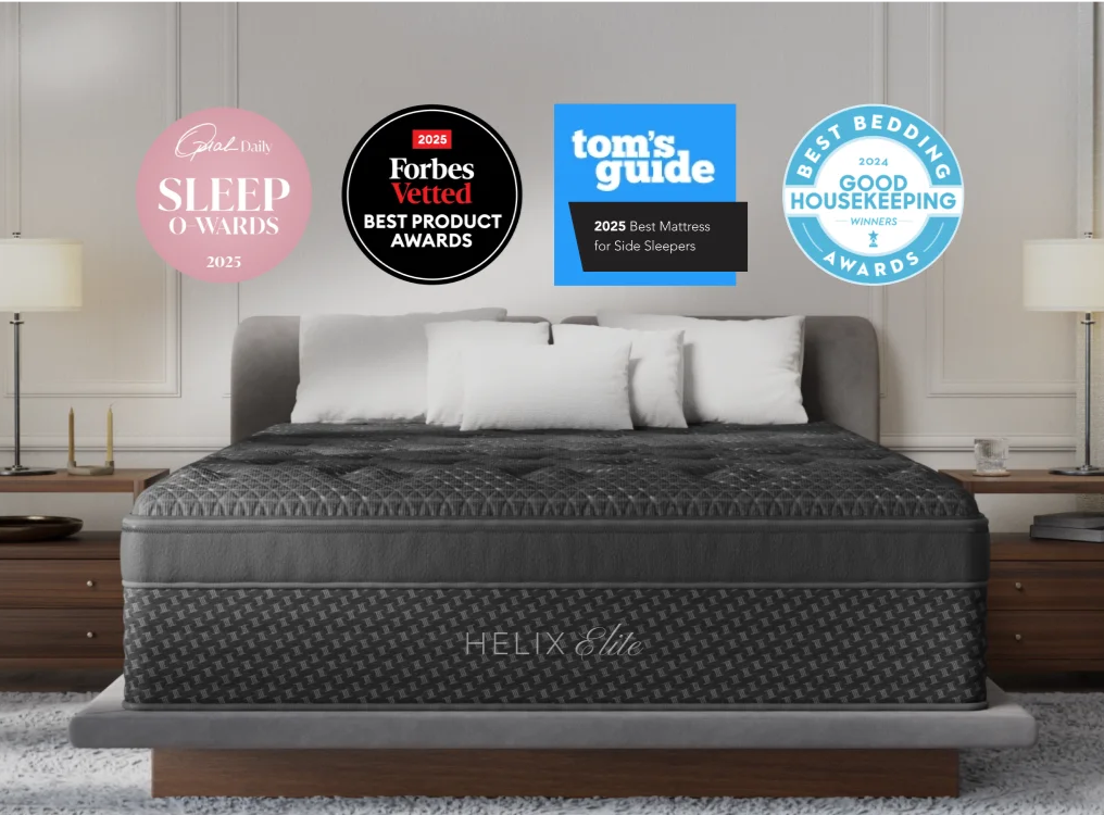 Midnight Elite Medium Pillow Top Mattress by Helix | Luxury Mattress, Premium Foam