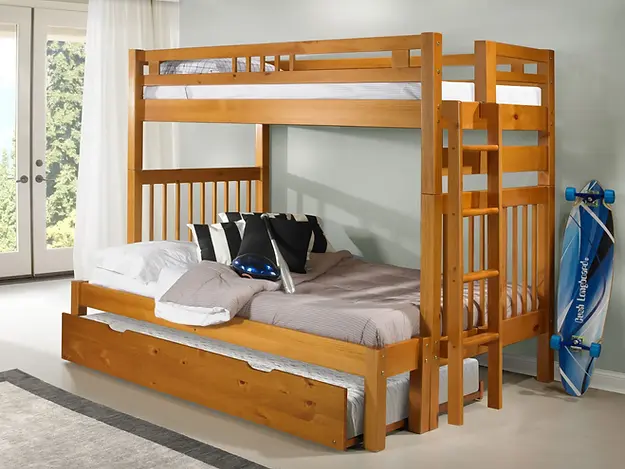 Room View Honey Bunk Bed Trundle Ladder by Innovations